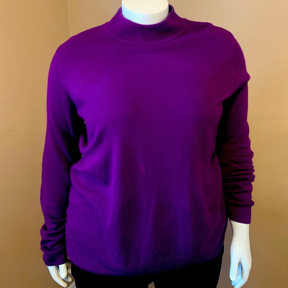 Sag Harbor purple sweater 1X $15